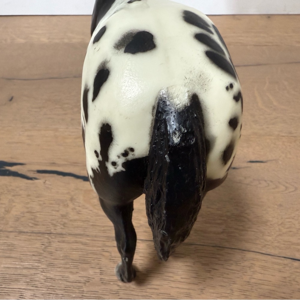 Breyer Vtg Traditional Series Black Blanket Appaloosa Stallion Stud Spider #66. - Picture 7 of 9